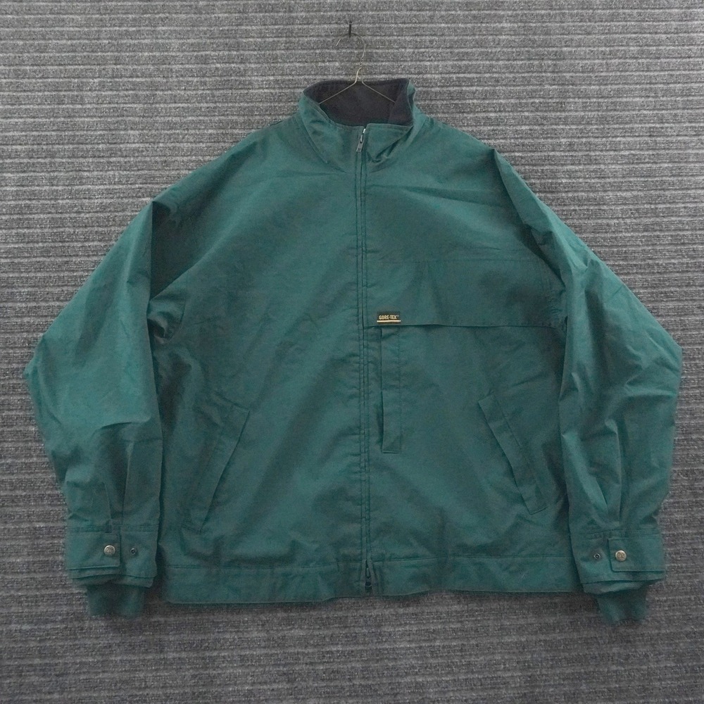 Vintage 90s Zero Restriction Jacket Mens XL Green Gore-Tex Golf Outerwear